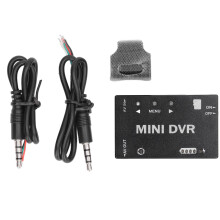 Mini modulo FPV DVR in lega di alluminio, basso consumo energetico, modulo registratore video RC con menu multilingue, ingresso e uscita CVBS