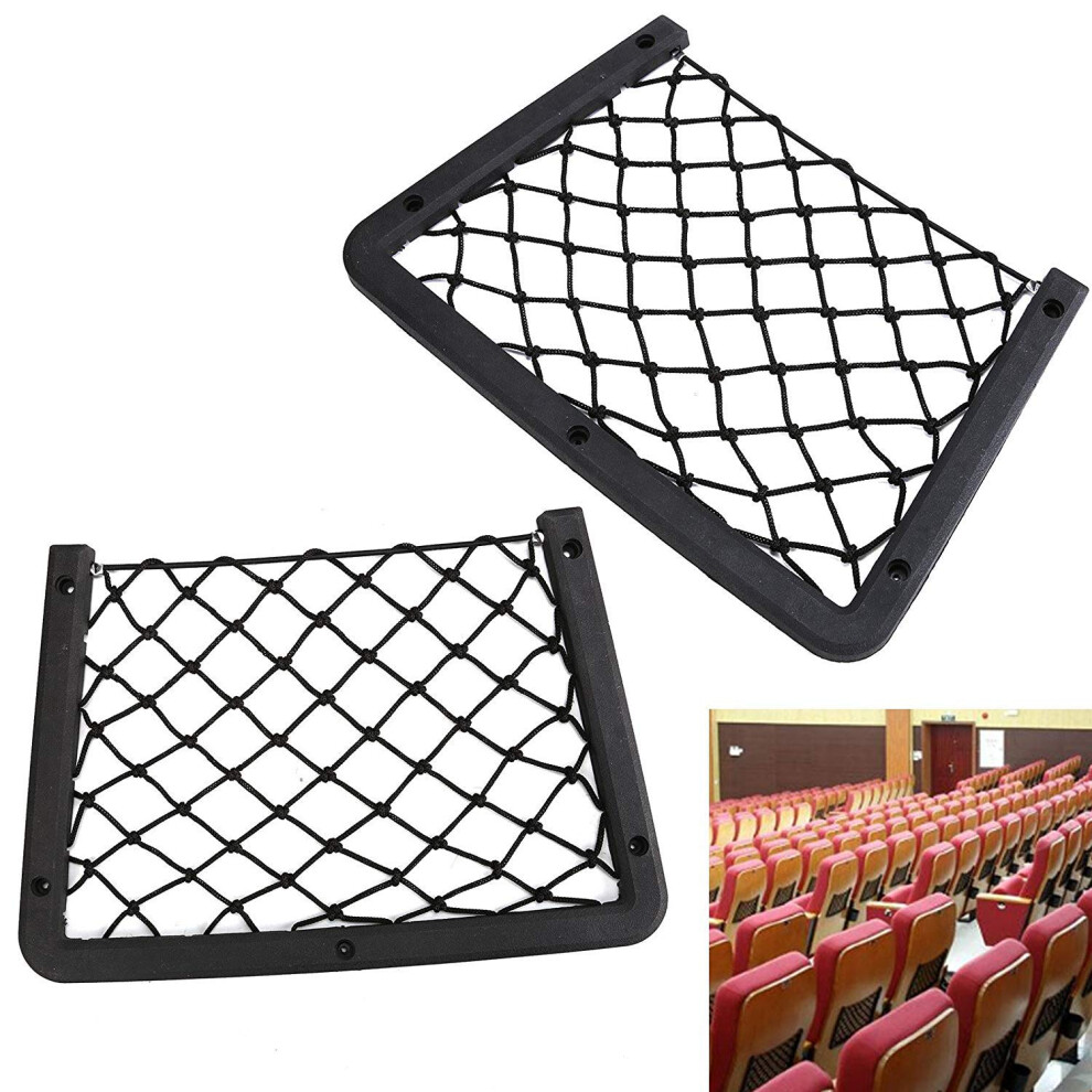2 Pack Car Trunk Storage Net Organizers For Bottles And Groceries, Automotive Cargo Holders Black 9119770379276