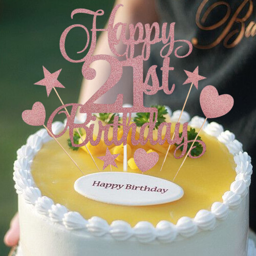 Διακοσμητικά για Cupcake με Καρδιά και Αστέρι, Number21Candles Γενέθλια, Επιλογές για 2