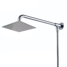 10 Inch Stainless Steel Rain Shower Head Set – Adjustable Square Design, RustProof, Easy Clean for Spa Bathroom