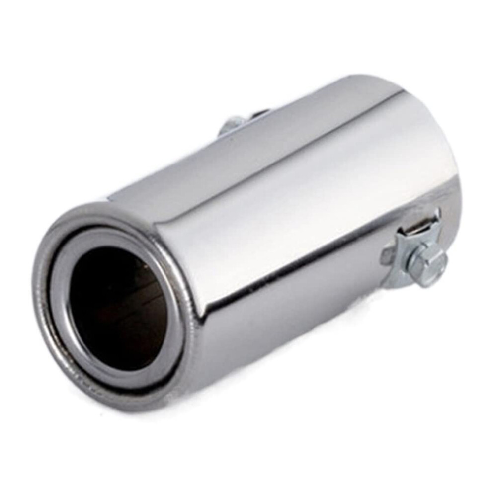 Car And Motorcycle Exhaust Tip Stainless Steel Muffler Tail Pipe Trim With Chrome Finish Rust Resistant 9323874609676