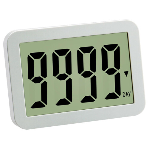 Digital Countdown Clock 9999 Days Large LED Retirement Timer for Office, School, Home Use