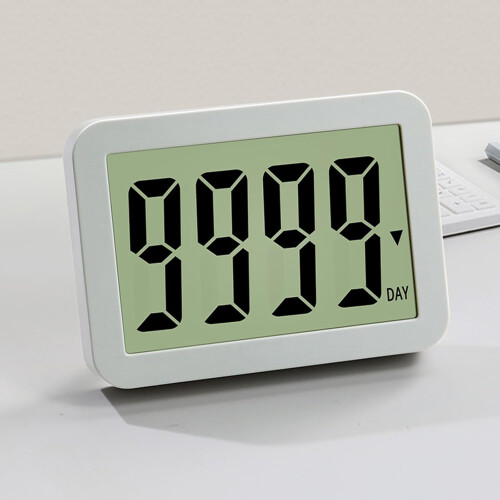 Digital Countdown Clock 9999 Days Large LED Retirement Timer for Office, School, Home Use 2