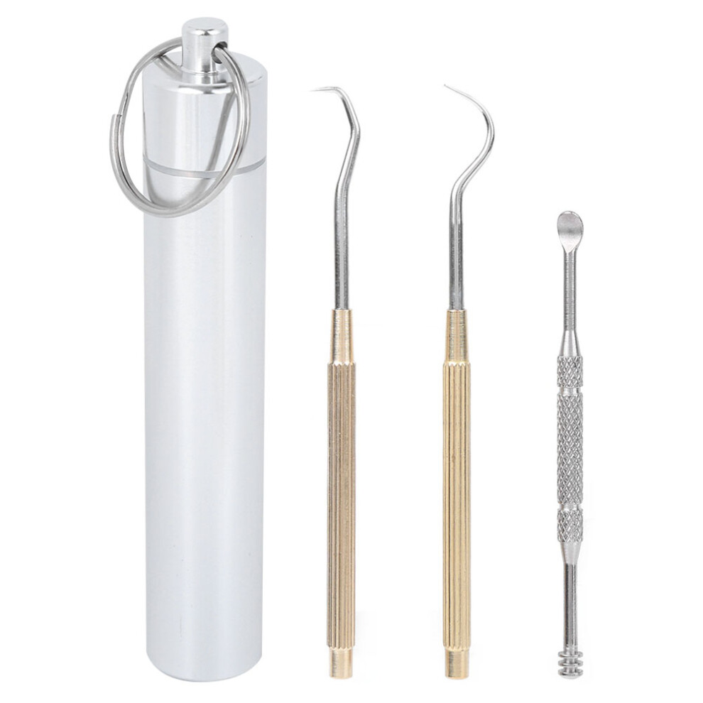 Compact Hygiene Companion, Portable Aluminum Alloy Dental Tools, Waterproof & Sealed Storage for Unmatched Hygiene Standards