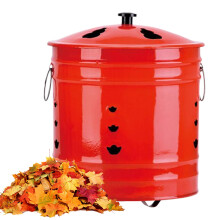 Burn Barrel with SparkProof Lid for Yard Waste Disposal and Outdoor Fire Pit Use