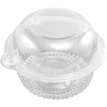 Transparante muffinvormpjes van PET-plastic, perfect voor diverse gelegenheden. Gemaakt van betrouwbaar materiaal met een beschermend koepelvormig