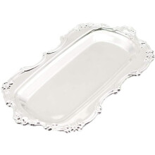 Koninklijke serveerschaal, geen polijsten nodig. Elegant embleem van aluminiumlegering met een rijke uitstraling, geschikt voor elke gelegenheid.