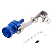 Blue M Car Turbo Sound Whistle with Carbon Fiber Finish, Universal Exhaust Pipe Simulator