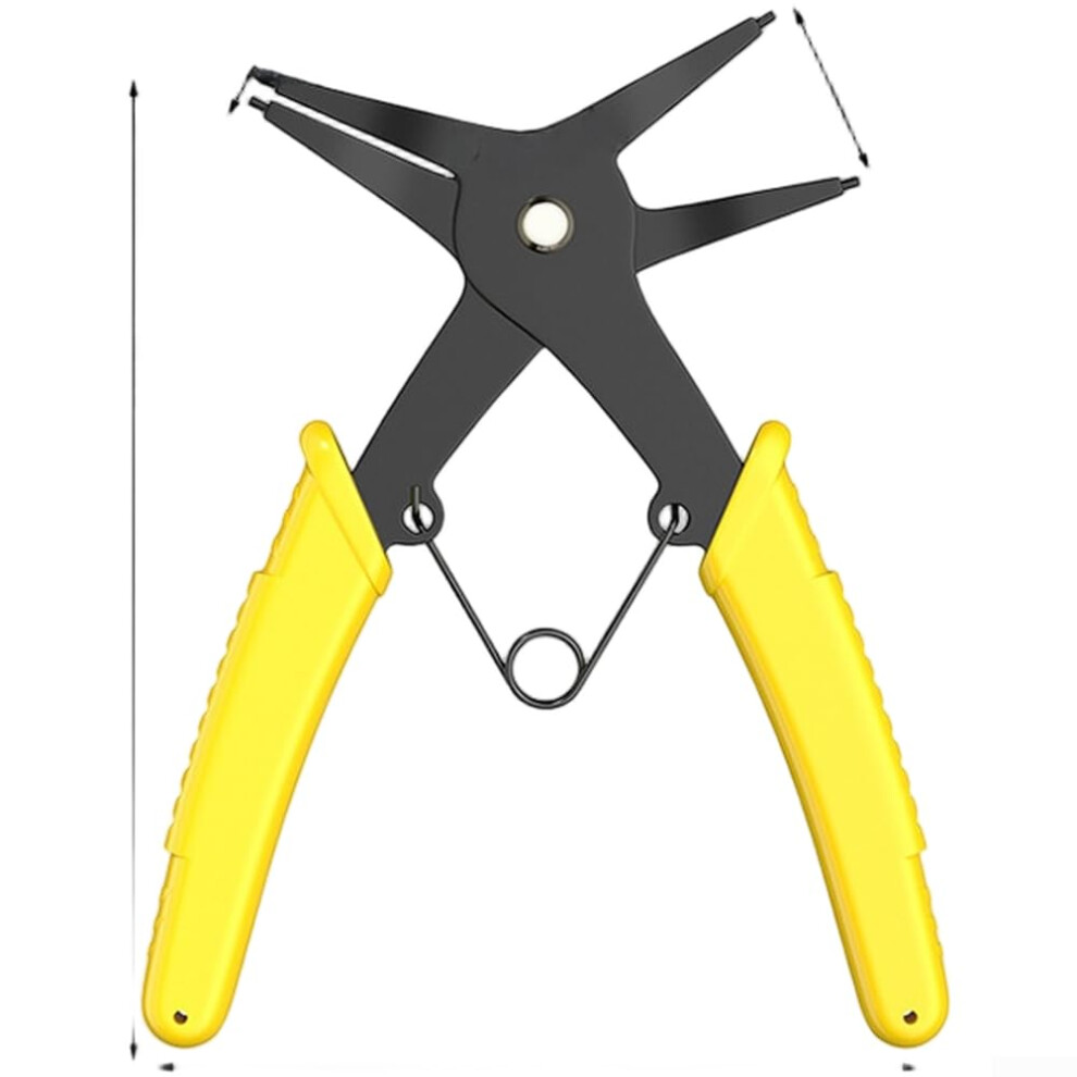 Carbon Steel Circlip Pliers Dual Purpose Internal External Snap Ring Tool For Mechanical Maintenance Bulk 9001264564711