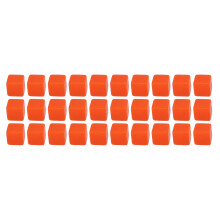 Dados coloridos sortidos de 6 lados para aprendizado criativo, dados em miniatura com superfície brilhante e possibilidade de escrever, cubos de