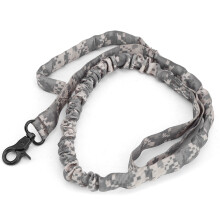 Guinzaglio tattico ammortizzante per cani, resistente, con sgancio rapido, lunghezza regolabile, moschettone girevole, guinzaglio di sicurezza per