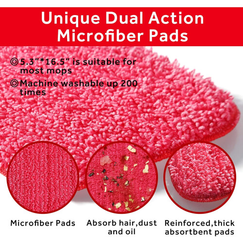 Revolutionize Your Cleaning Routine, Microfiber Spray Mop for Versatile Cleaning Needs, Super Absorbent Pads for Deep Cleaning, Comfortable Adjustable 1