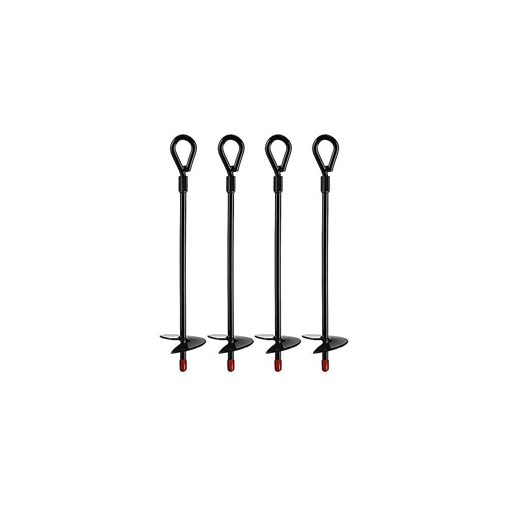 Upgrade Version Heavy Duty Anchor Hook For Outdoor Uses, Solid Steel Anchors, Powder Coated, Easy To Use With Drill, Rust-Resistant Spiral Tie-Down St 9466005254632