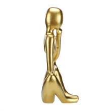 Figurină din rășină ecologică, statuie decorativă în stil abstract, ornament pentru biroul de acasă, sculptură din rășină pentru