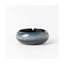 Ceramic Cigar Ashtray Round HeatResistant Indoor Outdoor Tabletop for Home Commercial Use M