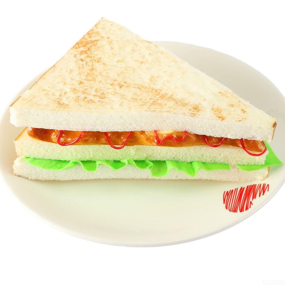 Artificial Bread Sandwich Model Pu Realistic Fake Food For Home Decor, Bakery Display, Photography Props 9001264564797