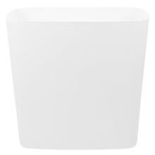 Compacte rechthoekige prullenbak voor de badkamer, ideaal voor kleine ruimtes. Slanke afvalbak, multifunctionele plastic prullenbak met duurzame