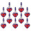 12Pcs Charms Uk Para DIY Metal Resistente Colorido 1