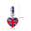12Pcs Charms Uk Para DIY Metal Resistente Colorido 3