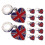 12Pcs Charms Uk Para DIY Metal Resistente Colorido 10
