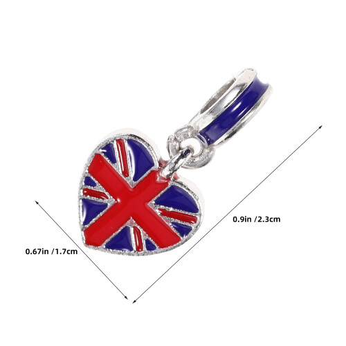 12Pcs Charms Uk Para DIY Metal Resistente Colorido 1