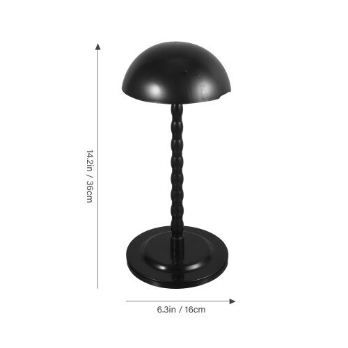 2Pcs Suporte Para Peruca E De Plástico Preto, Ideal Para Salões 2