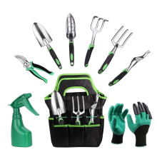 Komplettes Gartengeräte-Set, Werkzeuge aus Aluminiumlegierung, rutschfeste, ergonomische Griffe, langlebige Gartengeräte, Gartengeschenke für
