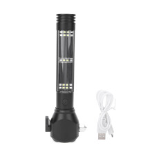 Glass Breaker Flashlight Solar Powered Tactical LED Seatbelt Cutter Emergency Power Bank USB Rechargeable Multi Mode Outdoor Survival Tool For Camping