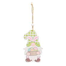 Placa de pared estilo granja, decoración de gnomo solar para exteriores, decoración de primavera, gnomos con estructura de madera resistente, luz