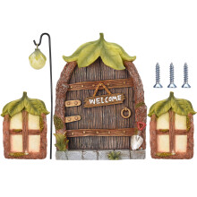 Decoraciones para jardines de hadas, kits para casas de hadas al aire libre, accesorios de hadas que brillan en la oscuridad, ideales para crear un