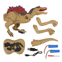 Brinquedo educativo interativo para crianças, dinossauro realista que anda, controlado por controle remoto, com funções multifuncionais e material
