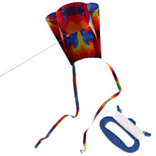 Pipa de cores vibrantes, visual elegante, ideal para atividades ao ar livre, fácil de empinar, feita de nylon de alta qualidade, com varetas de