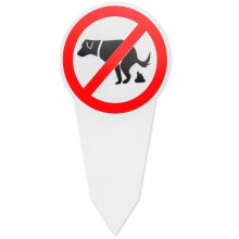 2Stück Steckschilder "Kein Hundeklo", Schild Steckschild30x15cm Beidseitig Bedruckt Aluminium Schilder Wetterfest og UV-Schutz Hinweisschild