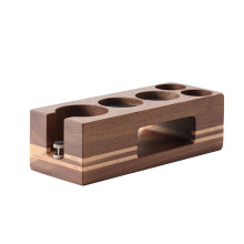 Wood Coffee Tamper Holder Wooden Tamping Station Base for 51mm 58mm Espresso Portafilter Stand