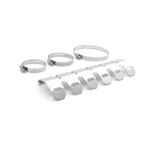 Motorcycle Exhaust Heat Shield AntiScalding Front Manifold Guard Cover  Temp Protection Silver