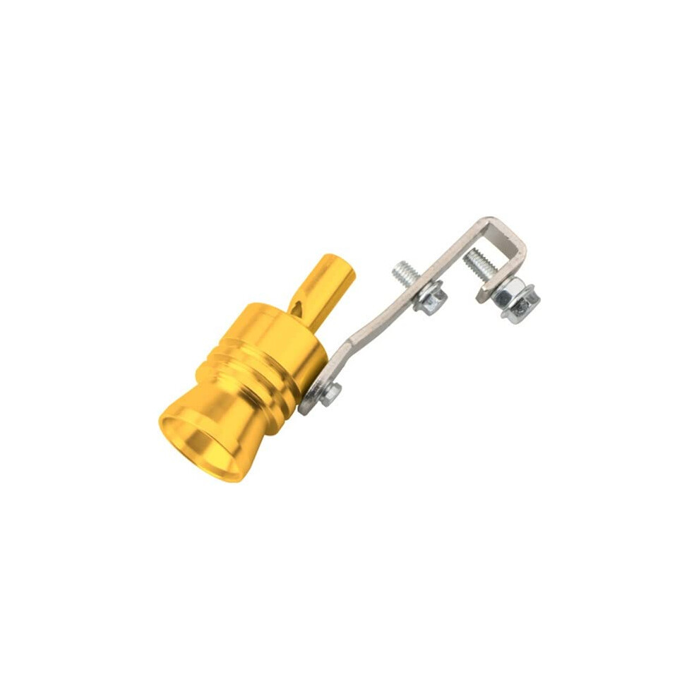 Universal Car Turbo Sound Whistle Exhaust Tailpipe Simulator Stainless Steel Muffler S Yellow 9119770381255