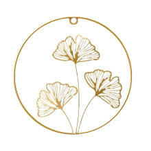 Decorazione moderna da appendere per gli amanti dell'arredamento, scultura in foglia d'oro che aggiunge un tocco di glamour, opera d'arte in ferro