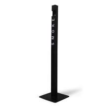 Outdoor Standing Ashtray Slim Space Saving Stainless Steel Cigarette Butt Collector for Patio