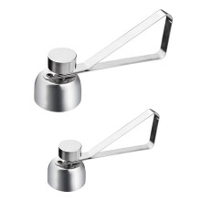 Stainless Steel Egg Topper Cutter Set for Soft and Hard Boiled Eggs Fits Any Egg Size 2pcs