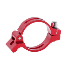 Bicycle Front Derailleur Clamp Adapter Aluminum Alloy for 31.8mm 34.9mm Frames Red 34.9mm