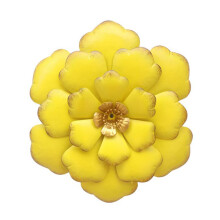 Decor de perete cu flori metalice, artă de perete suculentă din metal 3D, sculptură de perete cu flori artificiale din fier pictată manual,
