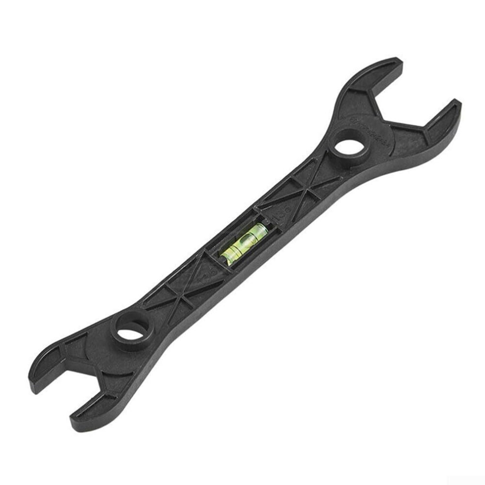 Plastic Shower Wrench With Bubble Level For Bathroom Faucet And Pipe Black 9001264563837