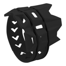 Motorcycle Exhaust Heat Shield Tail Pipe Protector with HeatResistant AntiBurn Cover Black