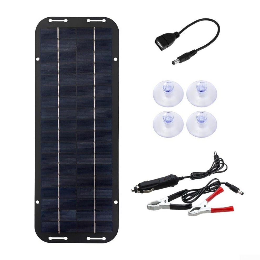 12V Solar Panel Charger Ip65 Waterproof Efficiency Battery Maintainer For Car Rv Boat 9001264566562