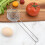 Stainless Steel Egg Separator with Long Handle for Quick Egg White Separation and Easy Cleaning 2
