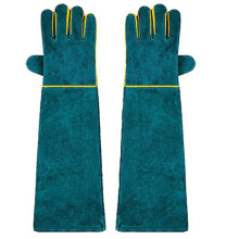 Kratzfeste Handschuhe für den Umgang mit Tieren, bissfest, aus Rindsleder, mit Netzfutter, vielseitig einsetzbar in der Tierpflege, beim Schweißen,