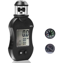 Mini anemometro digitale LCD, YF-876 Stazione meteorologica pratica e portatile con conversione dell'unità di velocità del vento e funzione di