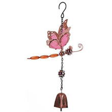 Carillon décoratif d'extérieur avec libellule lumineuse, carillon phosphorescent pour jardin intérieur et extérieur, clochette écologique.