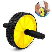 Fitnessgerät mit Doppelrad-Design und ergonomischen Griffen für das Core-Training