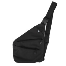Bolsa tática elegante para porte velado, bolsa transversal com alça ajustável para aventuras ao ar livre, bolsa antifurto em nylon resistente à